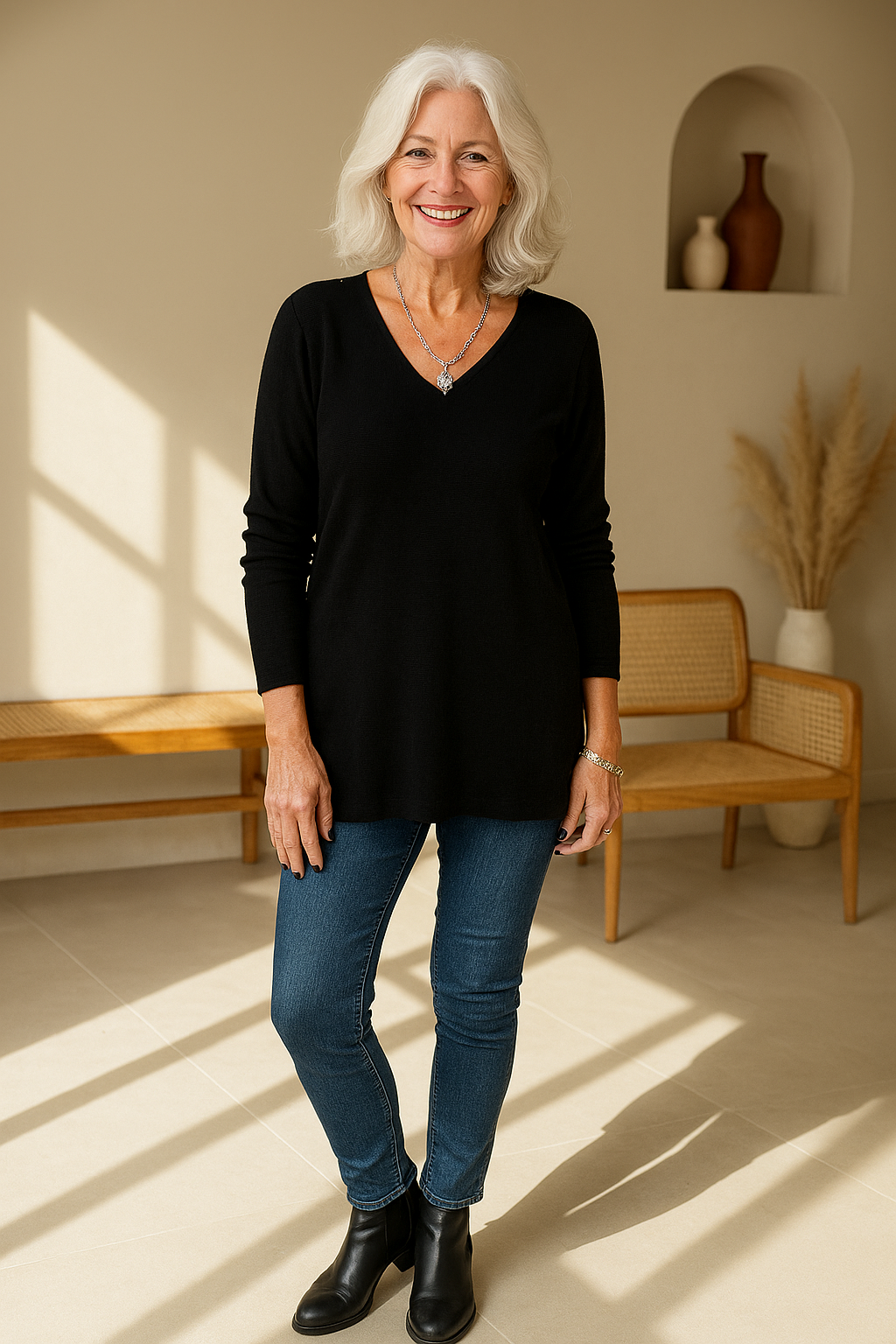 Leona™ | Relaxed V-Neck Tunic