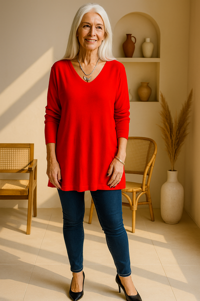 Leona™ | Relaxed V-Neck Tunic