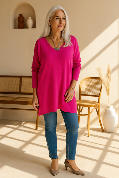Leona™ | Relaxed V-Neck Tunic