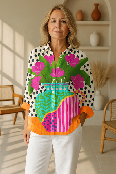 Amara | Blooming Vase Blouse