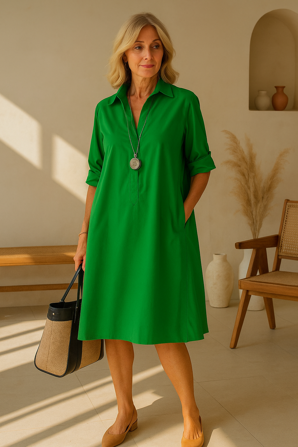 Riley™ | Sophisticated Midi Dress