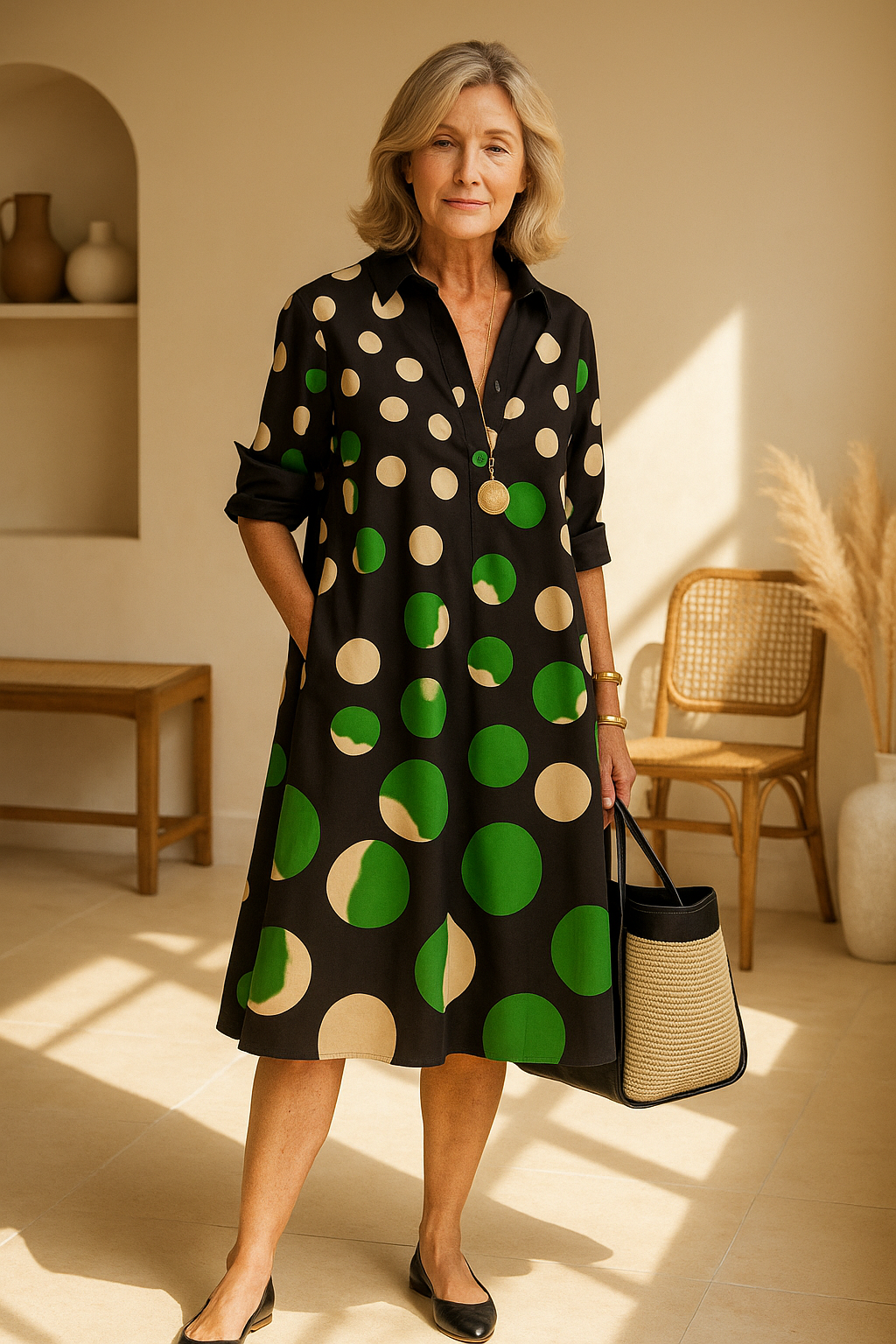 Naomi™ | Elegant Midi Dress