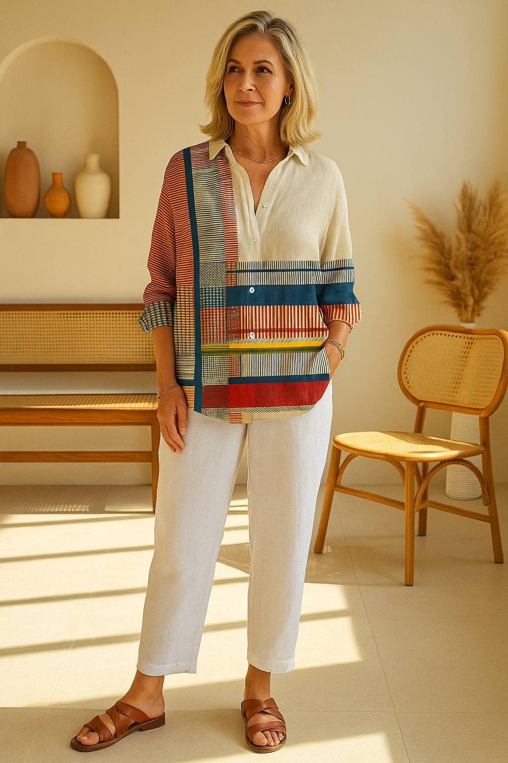 Freyja | Artistic Pattern Blouse