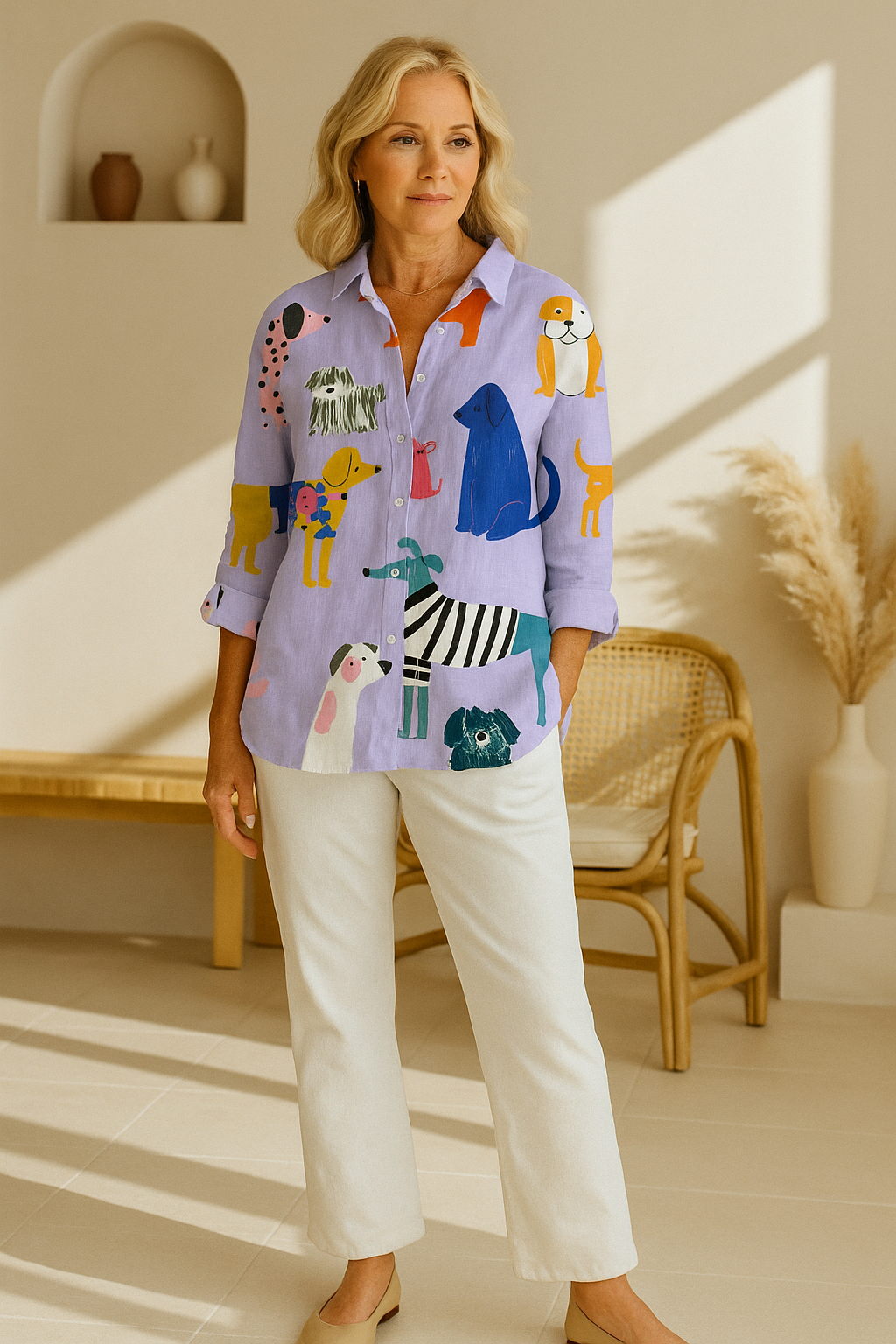 Florence | Playful Dogs Blouse