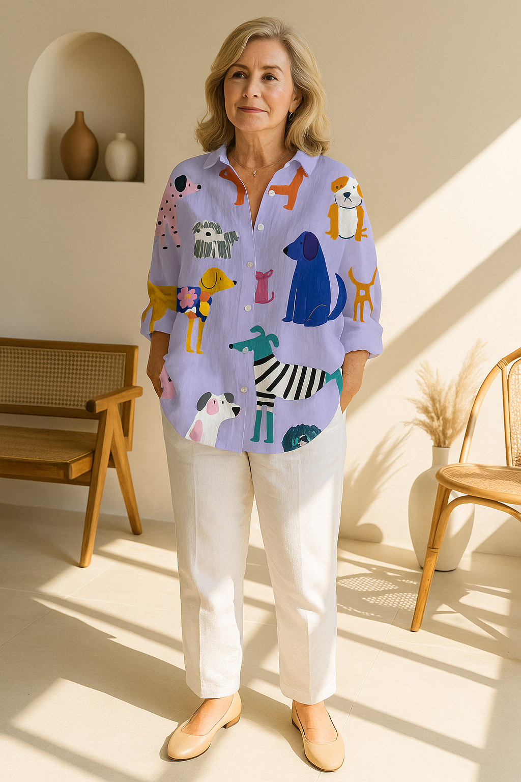 Florence | Playful Dogs Blouse