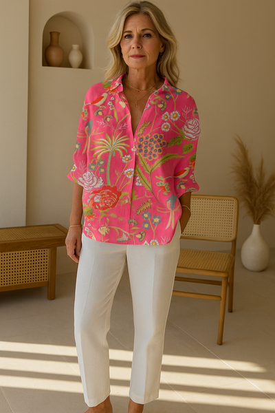 Floriana | Tropical Blossom Blouse
