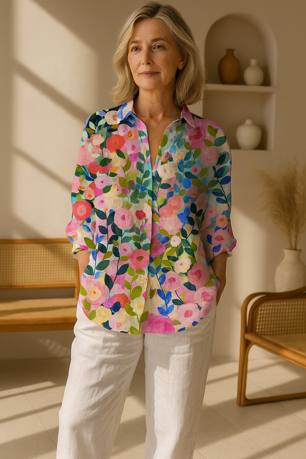Frida | Bloom Canvas Blouse