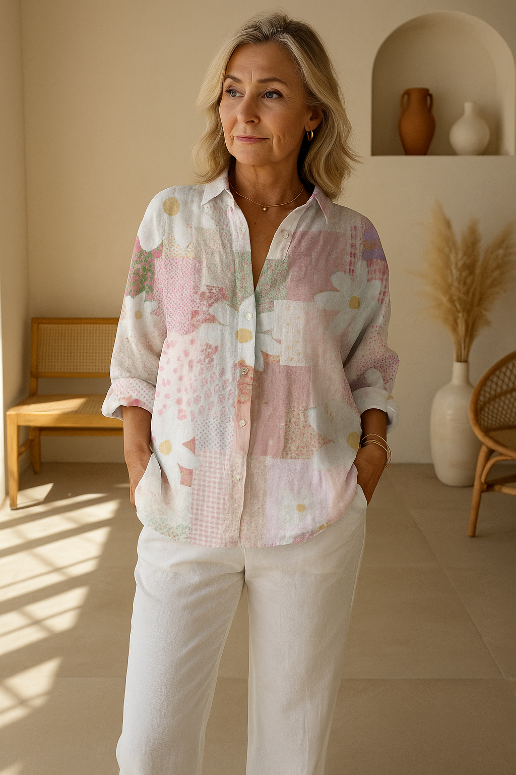 Fanny | Patchwork Daisy Blouse