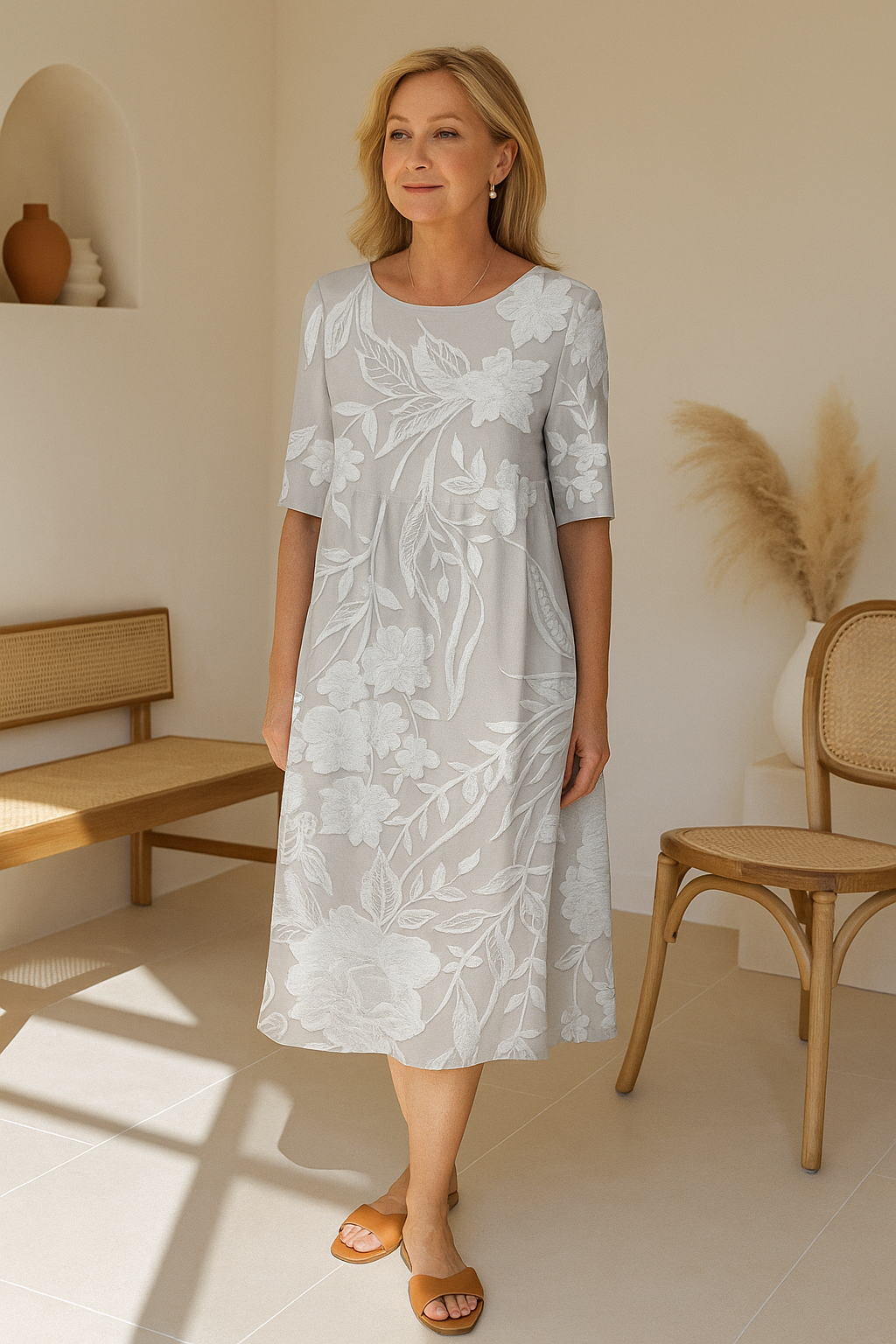 Mila | Classic Midi Dress