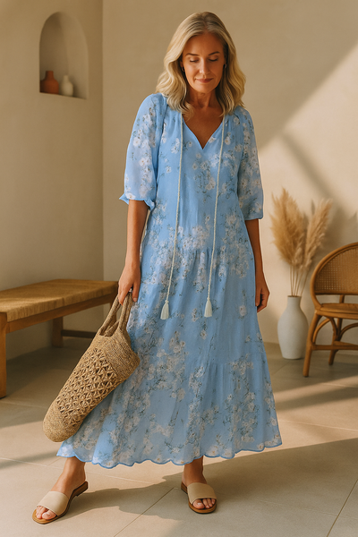 Zara | Chic Boho Midi Dress