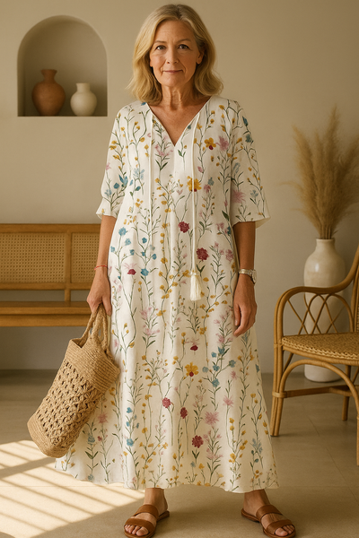 Zara | Chic Boho Midi Dress