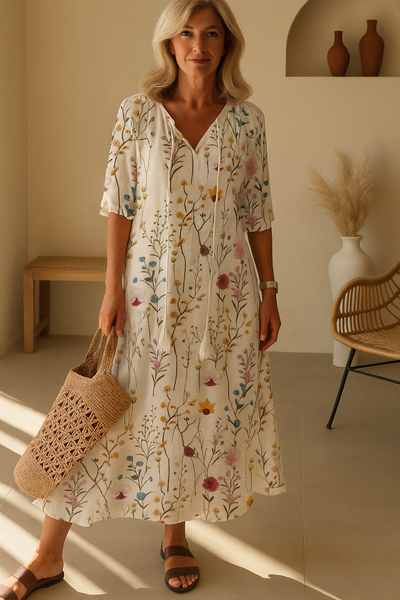 Zara | Chic Boho Midi Dress