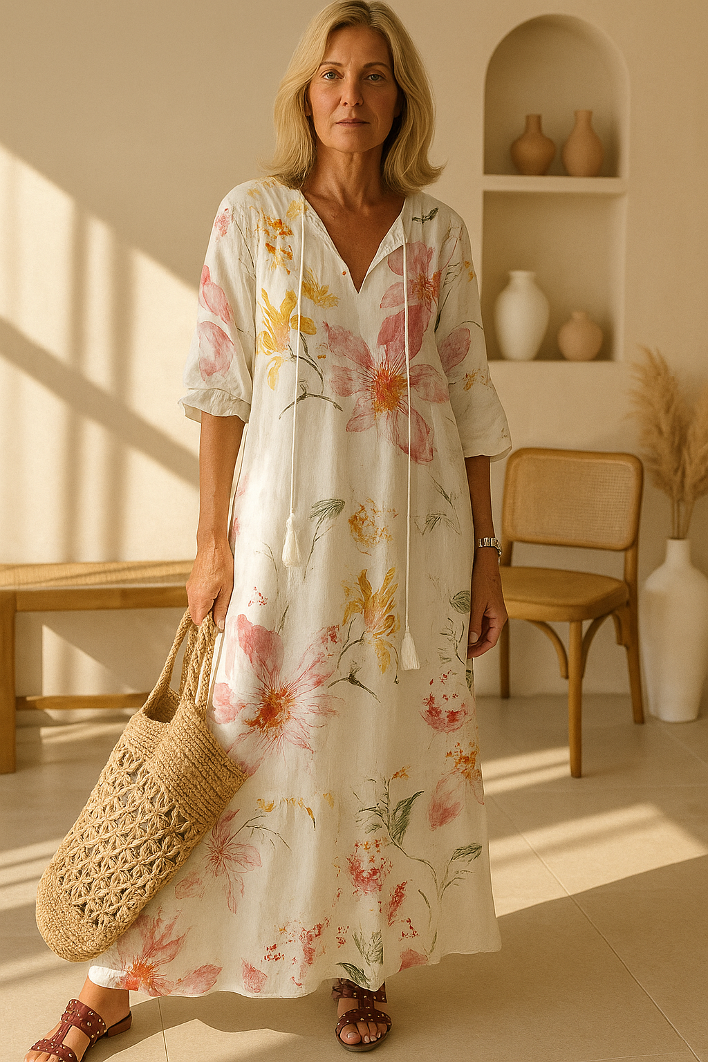 Zara | Chic Boho Midi Dress