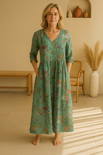 Celeste | Vintage Floral Maxi Dress