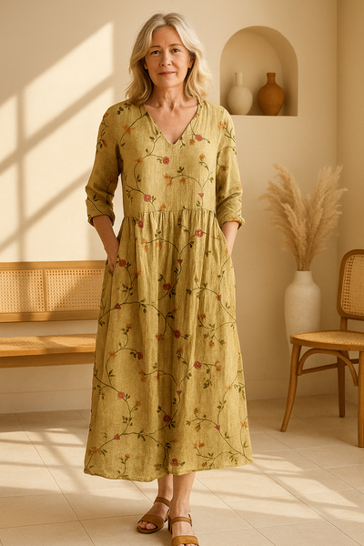Celeste | Vintage Floral Maxi Dress