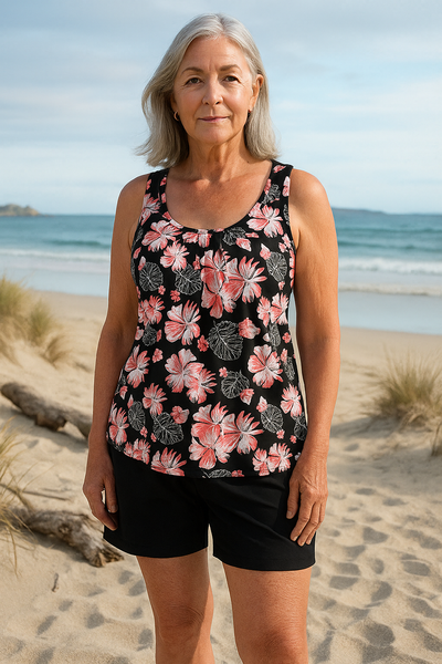 Clara | Floral Print Tankini Set