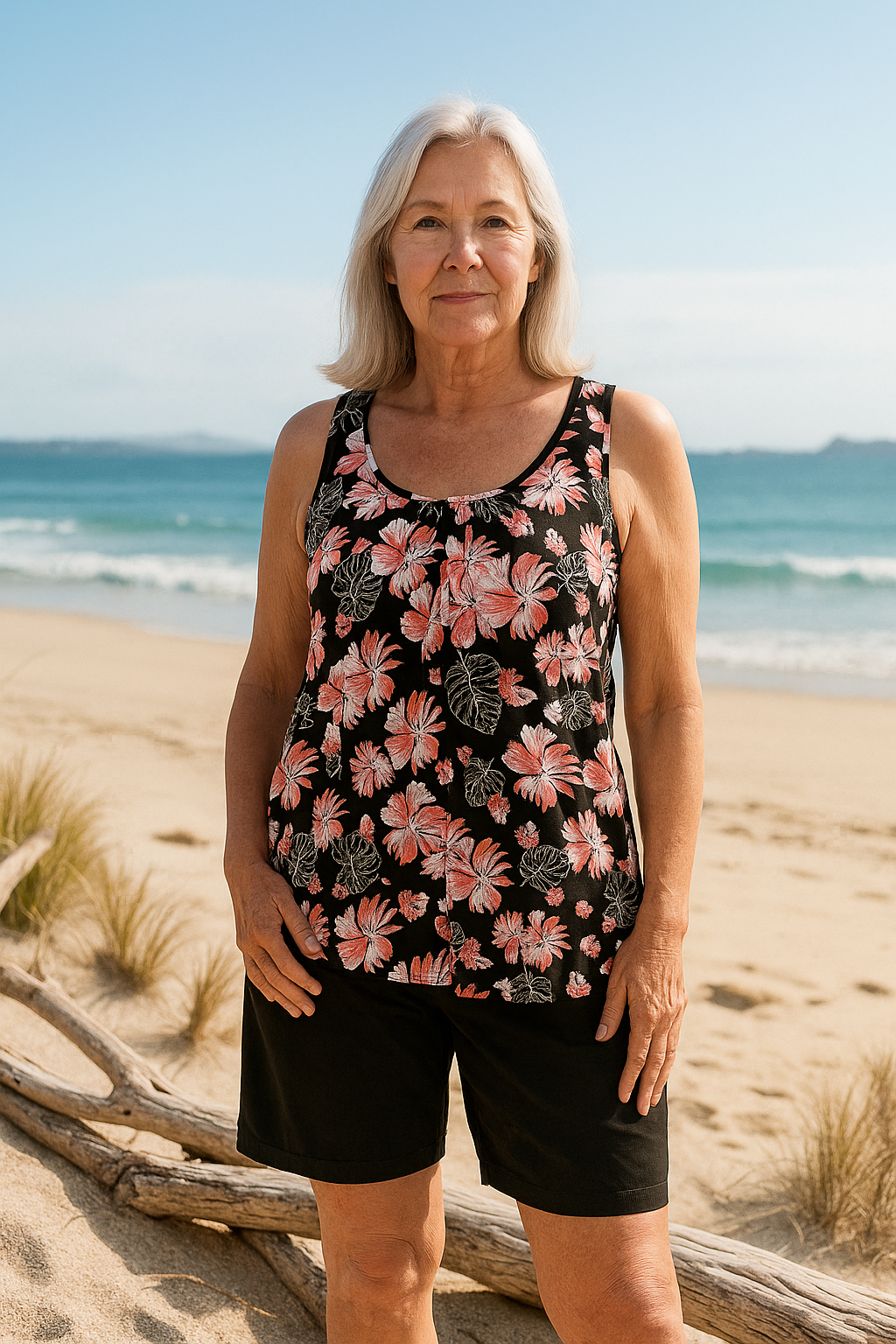 Clara | Floral Print Tankini Set