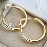 Large Gold Hoop Earrings