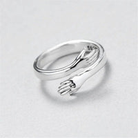 Adjustable Hug Ring in Silver