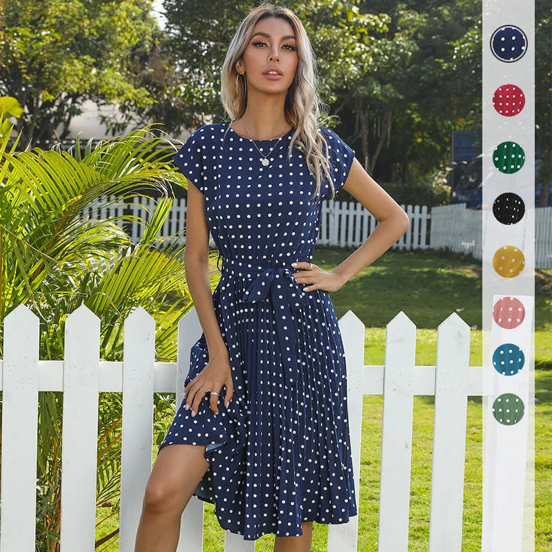 Beth - Polka Bloom Dress
