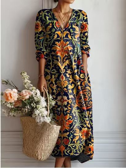 Jenny | Vintage Art Print Tunic Dress