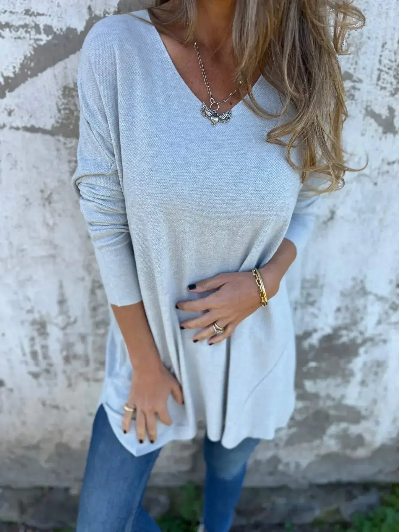 Leona™ | Relaxed V-Neck Tunic