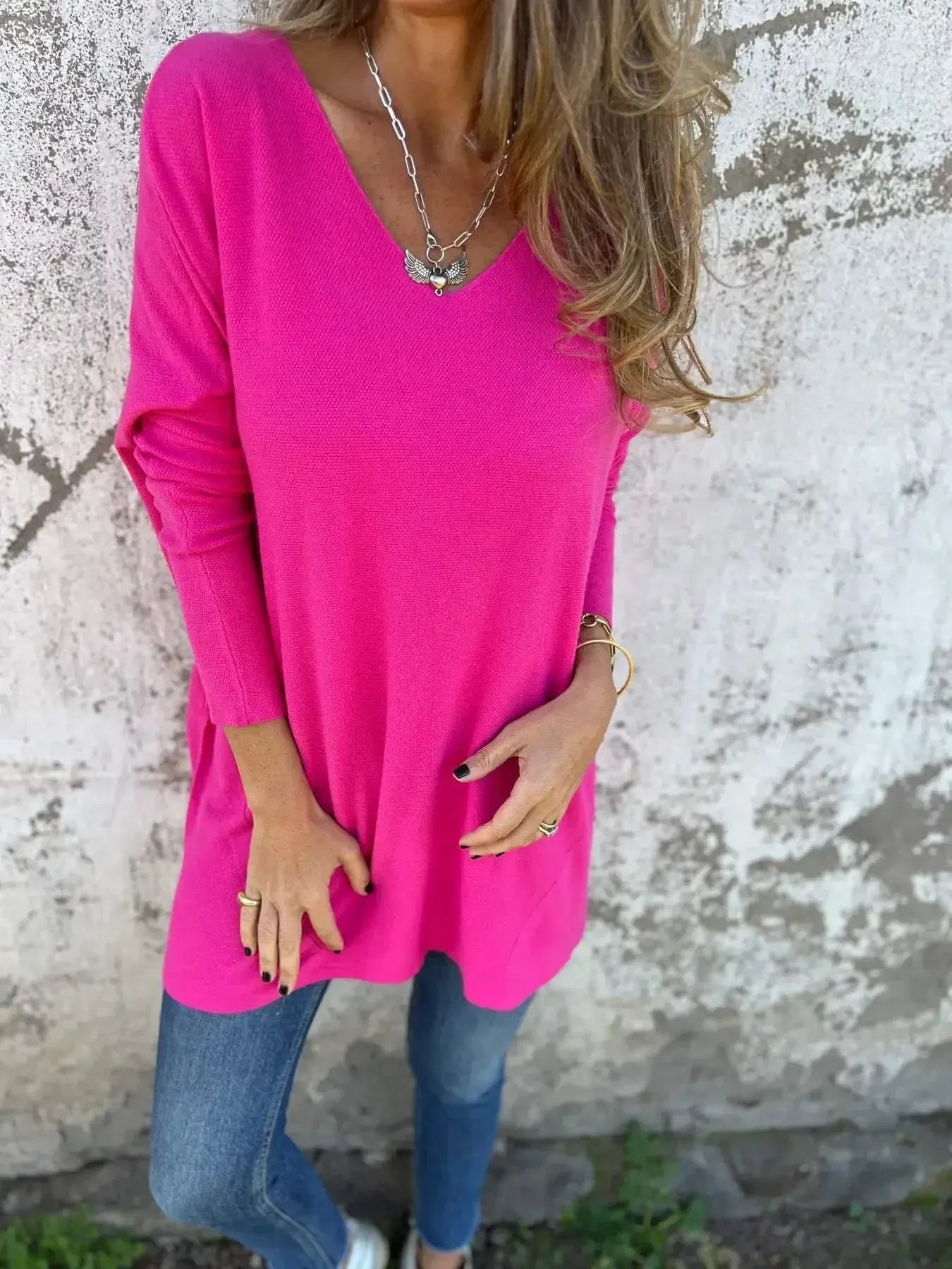 Leona™ | Relaxed V-Neck Tunic
