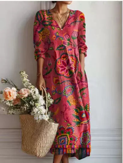 Margaret | Vintage Art Print Tunic Dress